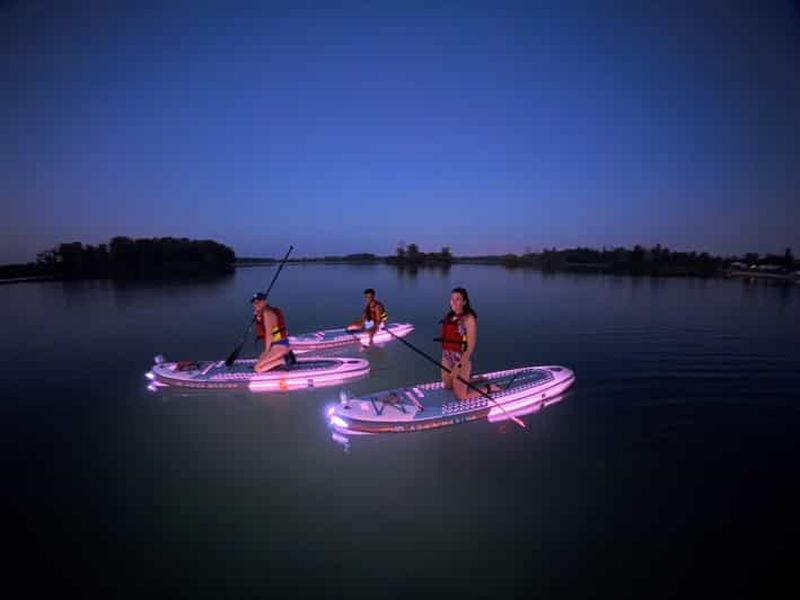 Billet Lyon : Coucher de soleil Apéro en Paddle lumineux au Parc de Miribel Jonage