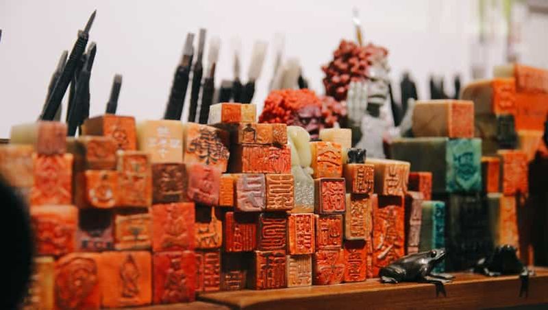 Billet Visite privée de l'armée de terre cuite et cours de gravure de sceau