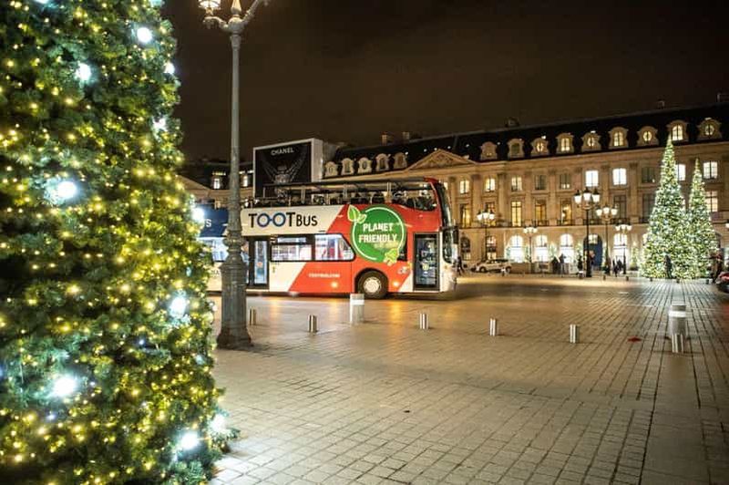 Billet Paris : Visite en bus de Noël à toit ouvert Tootbus