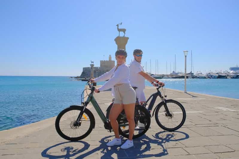 Billet Rhodes : visite à vélo électrique avec photographe personnel