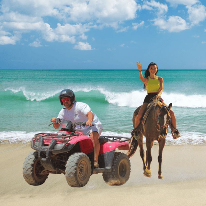 Billet Cabo San Lucas : Combo quad et randonnée à cheval avec transfert