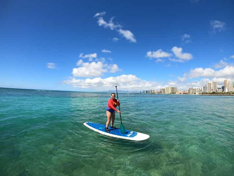 Billet Waikiki : cours de stand up paddle en famille, privés et en groupe