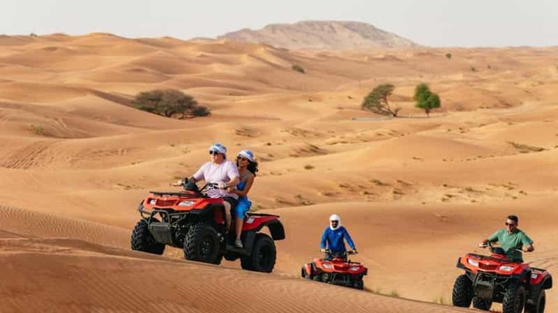 Billet Dubaï : quad et VTT, désert de dunes rouges et aventure safari