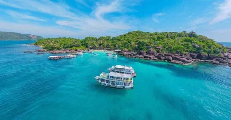 Billet Phu Quoc : 4 circuits dans les îles, bateau rapide, téléphérique, parc aquatique