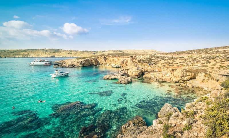 Billet Au départ de St. Julian's : excursion à Comino et au Blue Lagoon en hors-bord