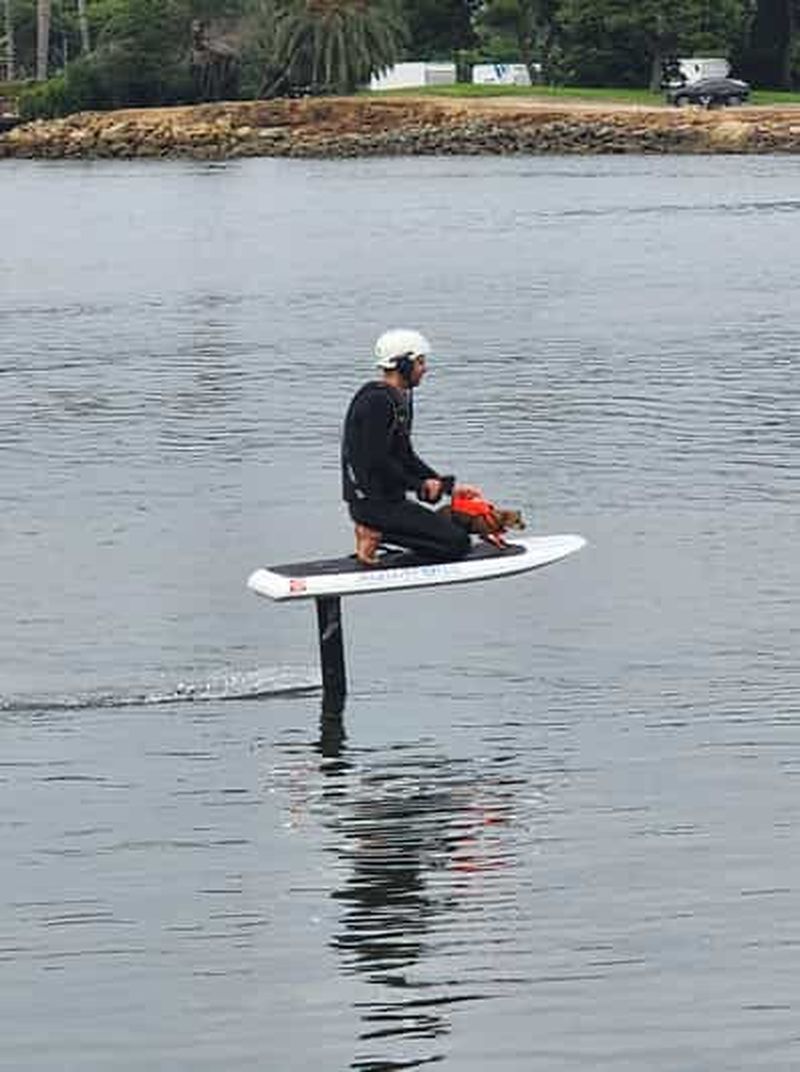 Billet Fly Over Water : forfait vidéo de leçon de eFoil Lift5 à San Diego