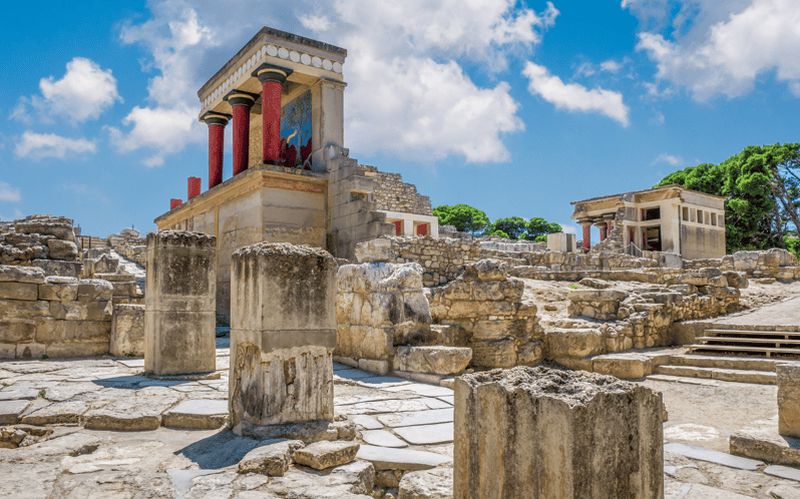 Billet Depuis Héraklion : visite guidée du palais de Knossos et de la ville d'Héraklion