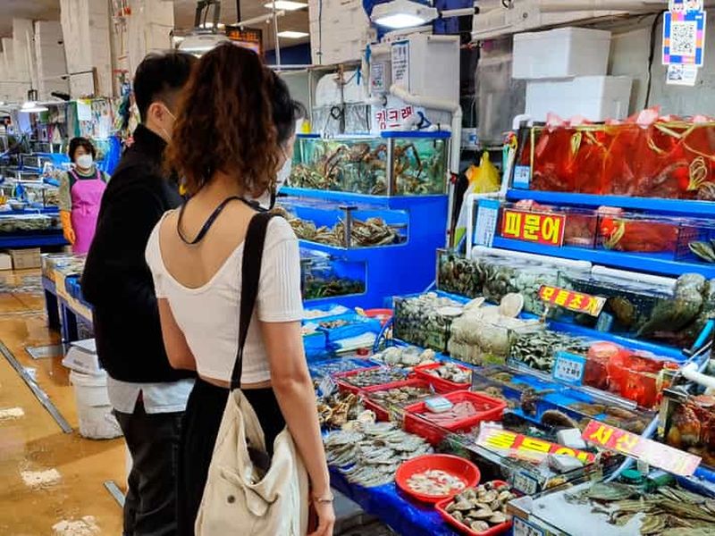 Billet Séoul : Dîner au marché aux poissons de Noryangjin