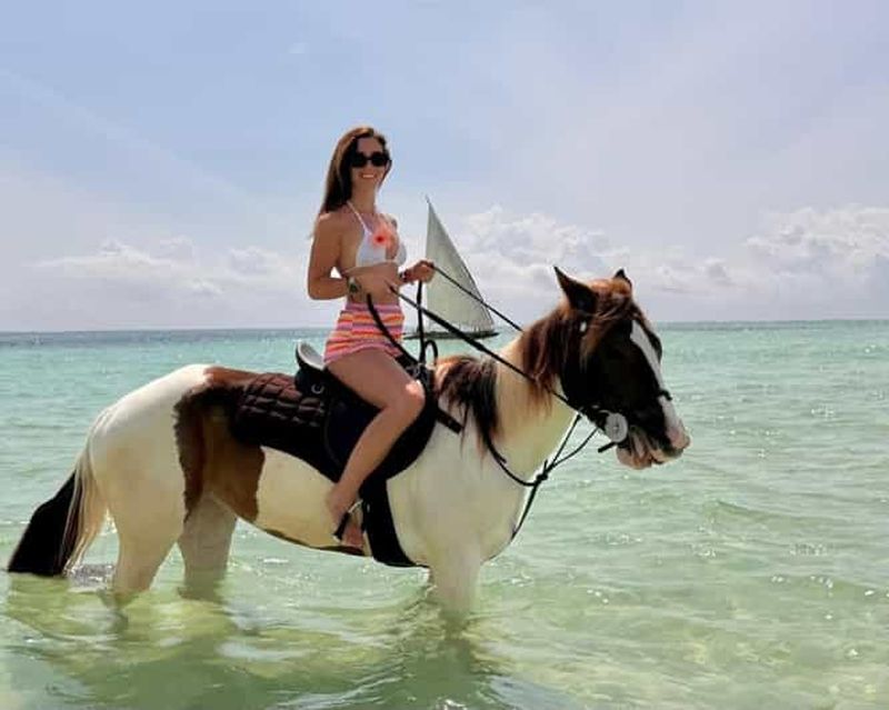 Billet Zanzibar : balade à cheval sur la plage avec un guide