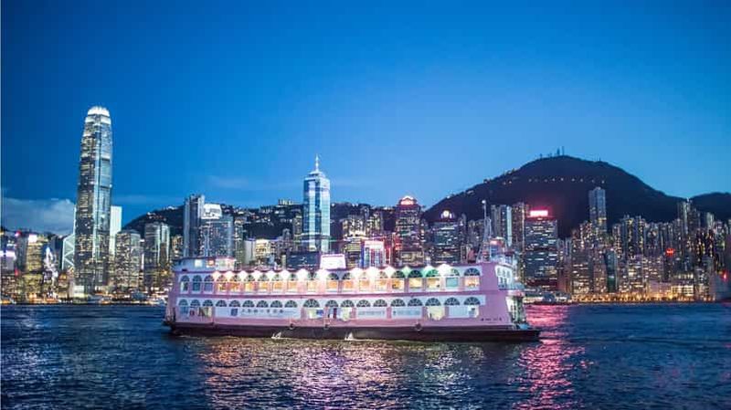 Billet Hong Kong : croisière nocturne et dîner buffet avec prise en charge à l'hôtel