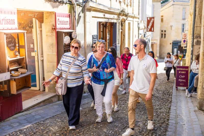 Billet Au départ de Bordeaux : visite guidée de dégustation de vins de Saint-Emilion