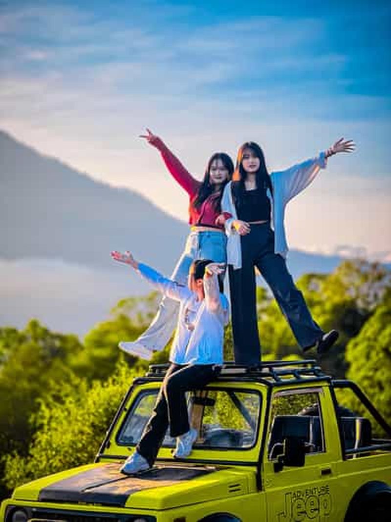 Billet Bali : excursion partagée en jeep au lever du soleil sur le mont Batur avec sources chaudes