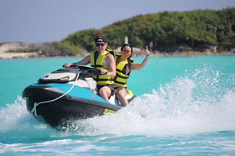 Billet 90 minutes d'aventure en jet ski à Cancún : mer, lagon et mangroves