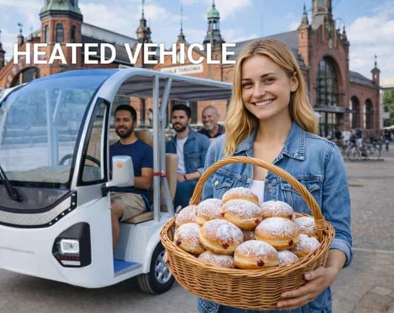 Billet Gdansk : visite citadine guidée en voiturette de golf et beignets traditionnels