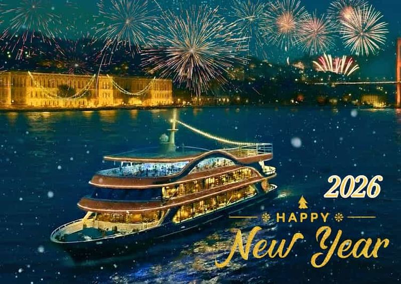Billet Istanbul : croisière du Nouvel An sur le Bosphore avec dîner et spectacles