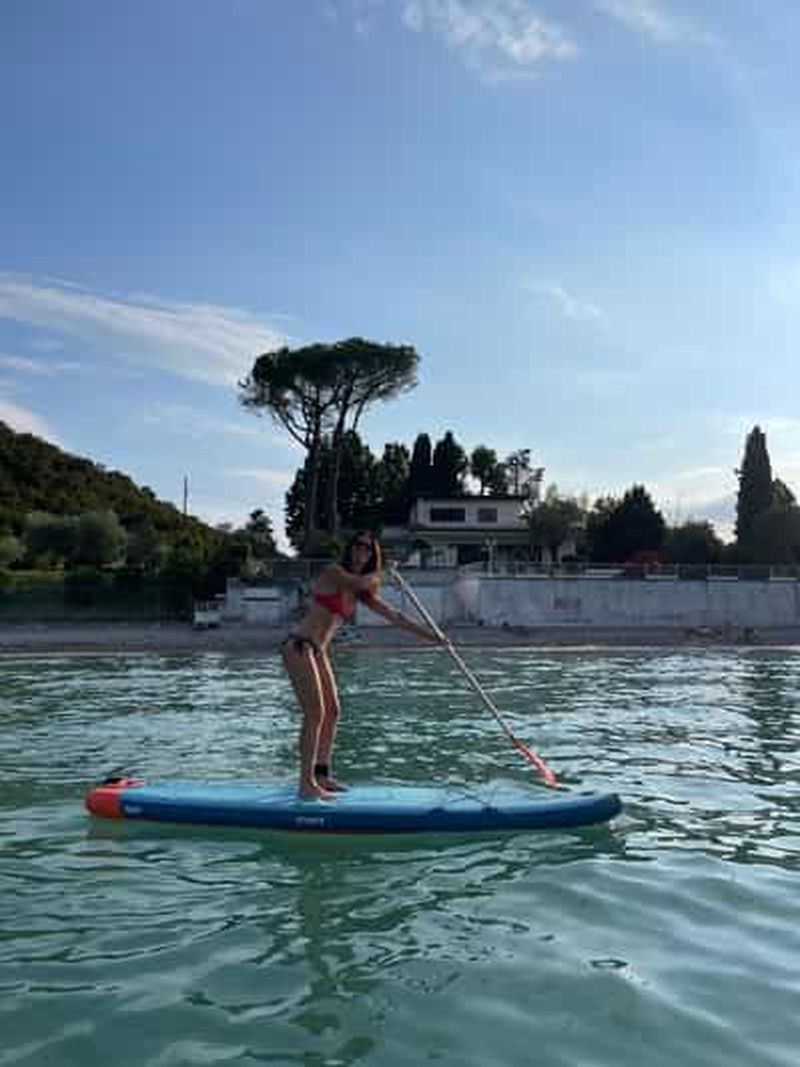 Billet Lac de Garde : cours de SUP au coucher du soleil dans la magnifique baie de Pisenze