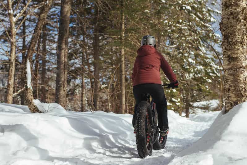 Billet Îles-de-Boucherville : Entrée au parc avec Fat-bike et raquette