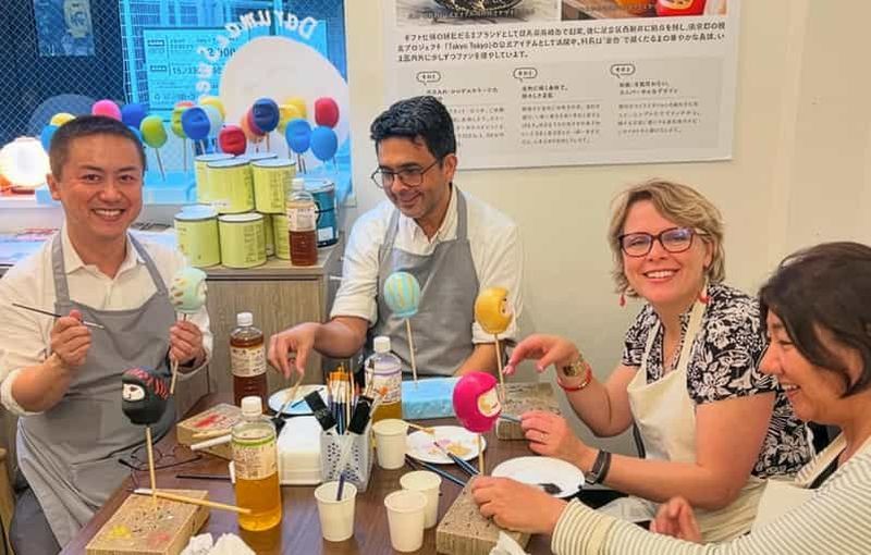 Billet Tokyo : fabrication de carillons furin et de daruma en verre, visite d'Asakusa et d'Ueno