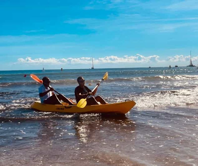 Billet Baie d'Alicante : excursion en kayak au coucher du soleil avec plongée en apnée