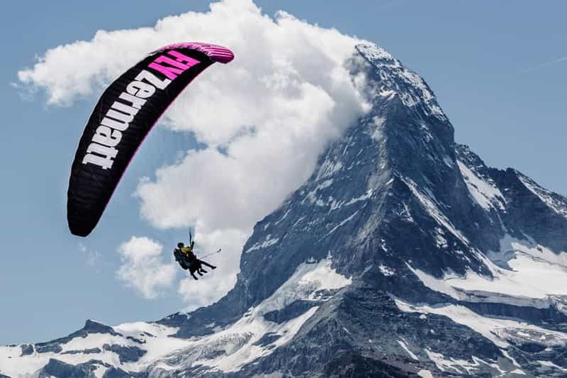 Billet Zermatt : Vol passager en parapente avec vue sur le Cervin