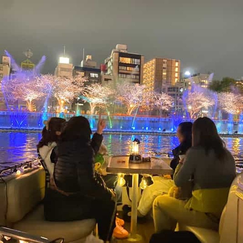 Billet Osaka : croisière nocturne privée à travers la ville de l'eau