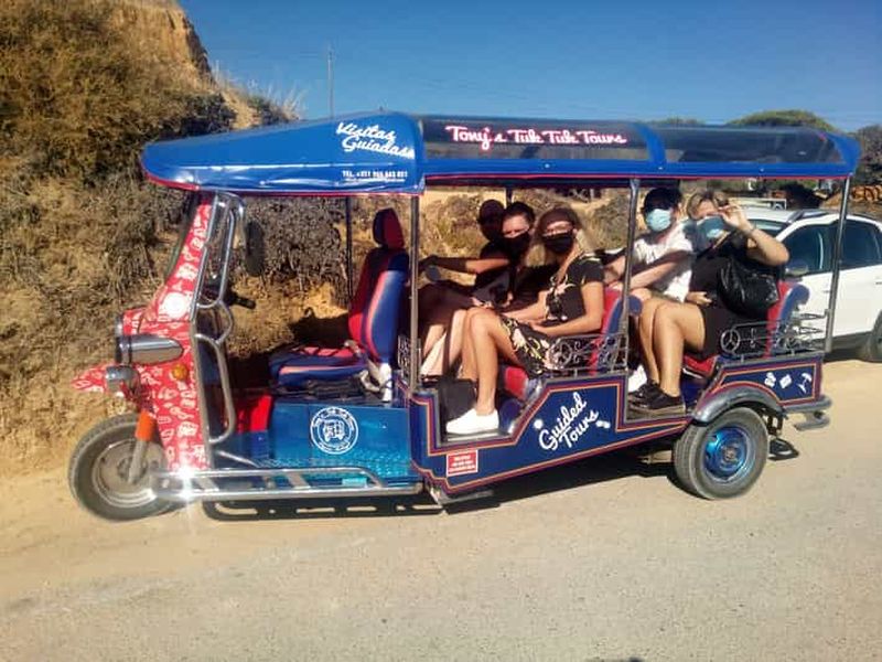 Billet Albufeira : visite tuk-tuk grottes Benagil, Senhora da Rocha