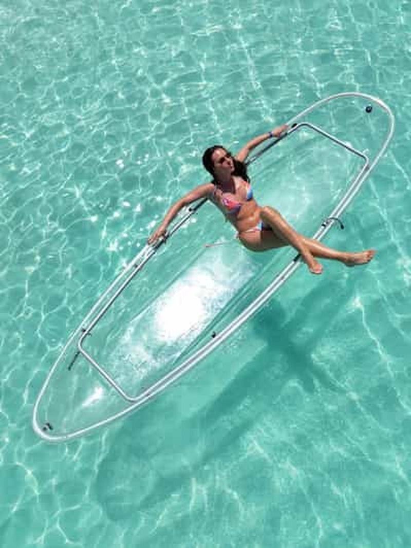 Billet Séance photo en kayak transparent et drone à Zanzibar avec prise en charge