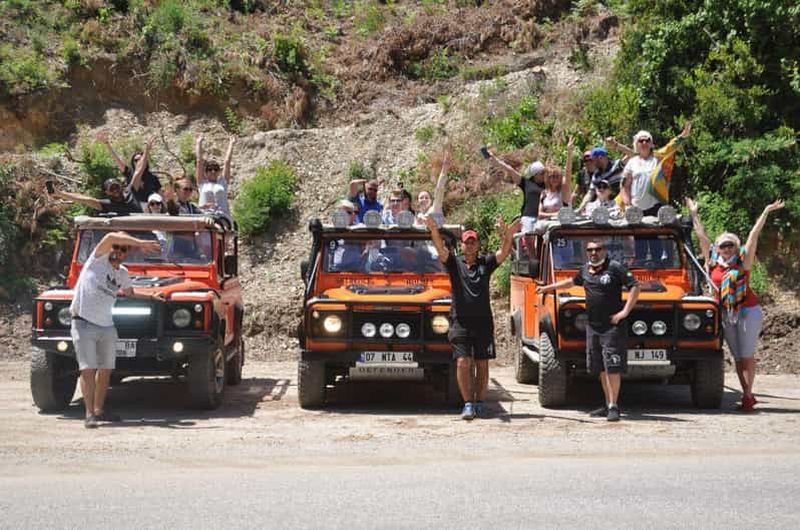 Billet Safari en Jeep à Alanya : aventure dans la grotte de Dim, la rivière et la nature