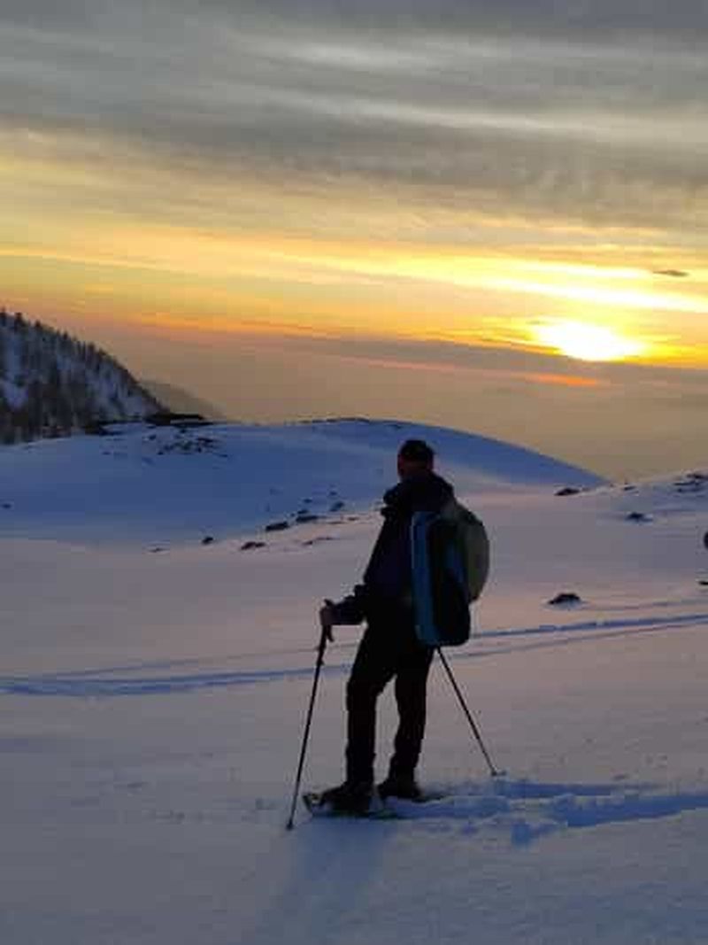 Billet Montecampione 1800m : raquettes et randonnée hivernale (coucher de soleil)