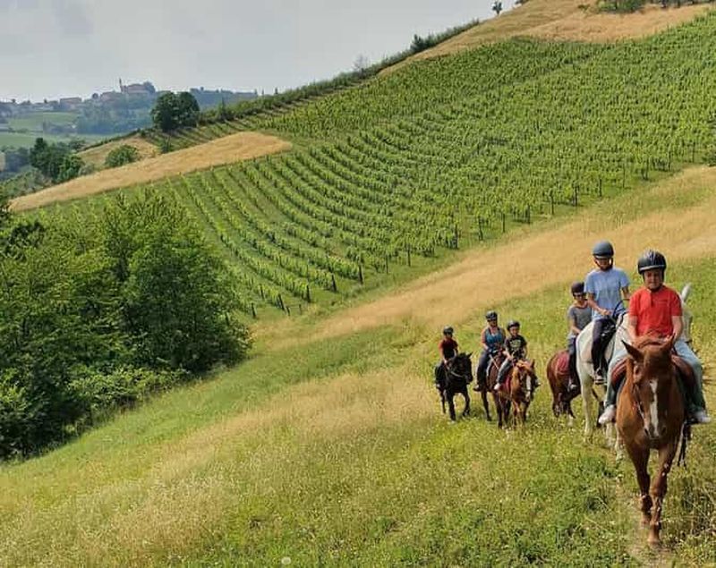 Billet Langhe : balade à cheval dans les vignobles