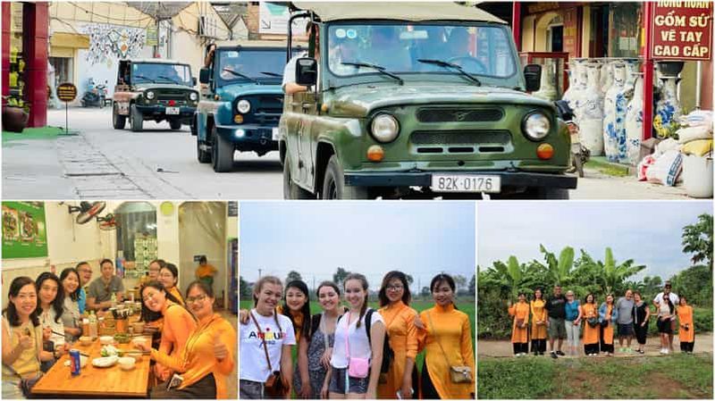 Billet Visite en Jeep de Bat Trang, village de céramique, dirigée par des femmes