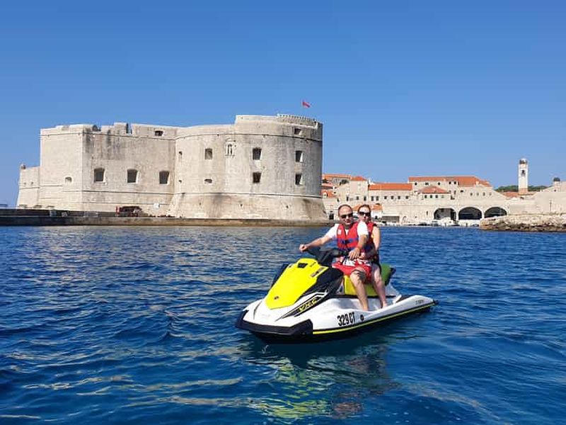 Billet Visite en jet-ski de Dubrovnik depuis Cavtat : vieille ville et île de Lokrum
