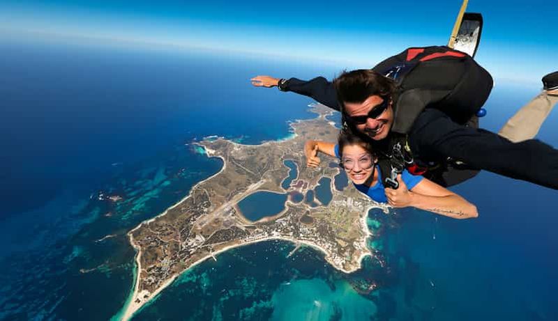 Billet Île Rottnest : Saut en parachute en tandem