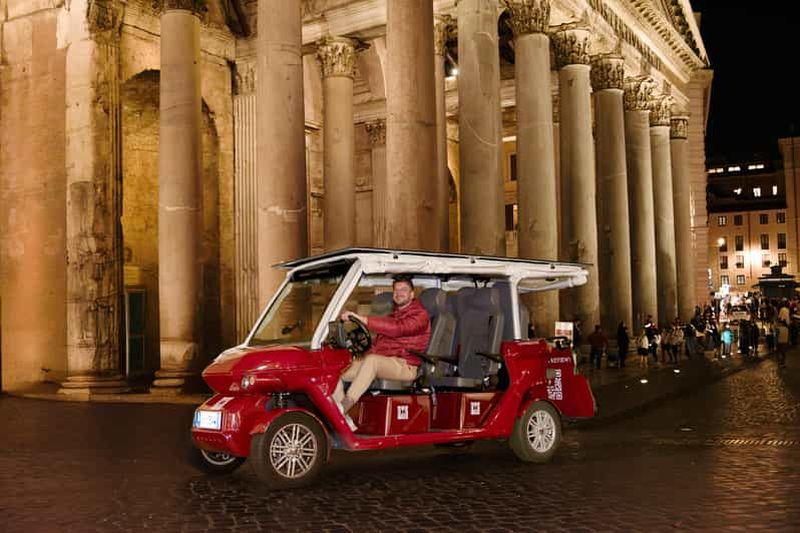 Billet Visite en voiturette de golf : les temps forts de Rome de nuit
