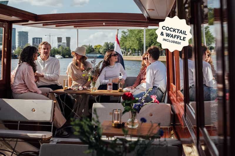 Billet Amsterdam : croisière de luxe avec cocktails et gaufres