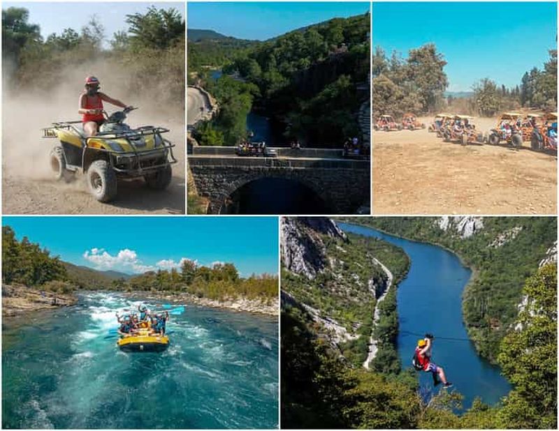Billet Antalya/Side : excursion en quad, buggy, rafting et tyrolienne avec déjeuner