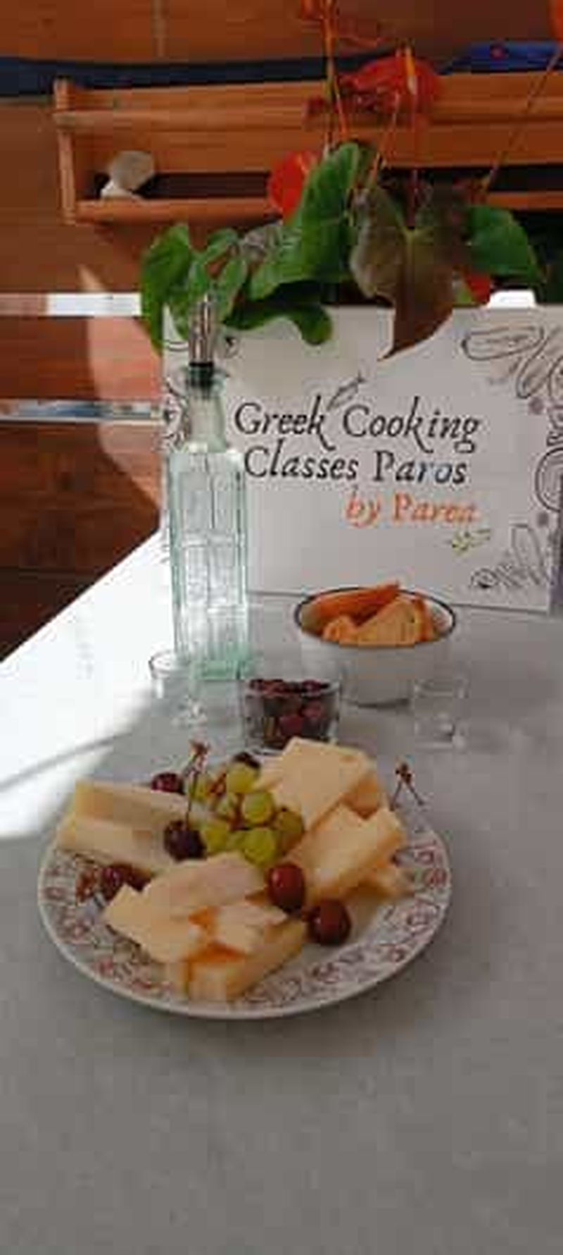 Billet Paros : Cours de cuisine grecque avec repas et vin