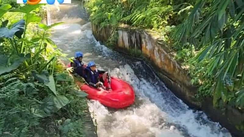 Billet Bali : descente en bouée sur la rivière Jatiluwih, rizière en terrasse et temple