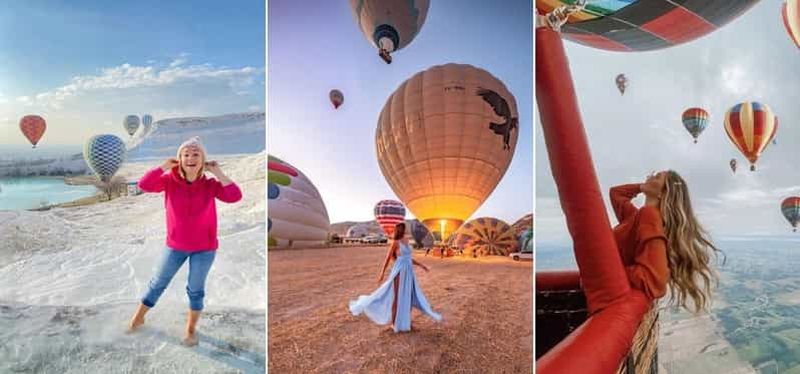 Billet Pamukkale : vol en montgolfière au lever du soleil avec certificat