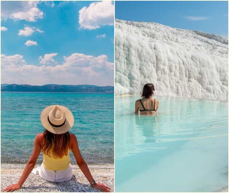 Billet Pamukkale : visite de 2 jours avec hôtel spa thermal et lac Salda