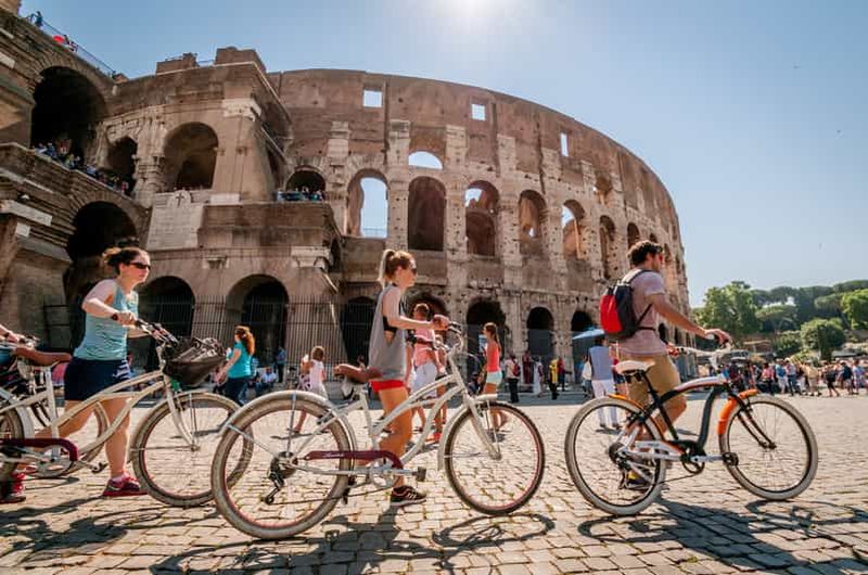 Billet Rome : visite guidée des temps forts en vélo électrique ou standard