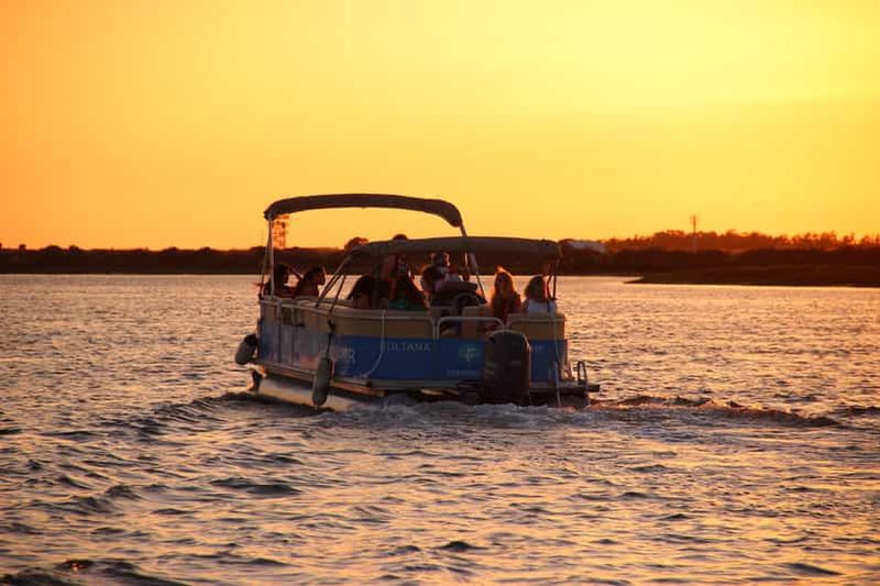 Billet Depuis Faro : Excursion en bateau au coucher du soleil à Ria Formosa