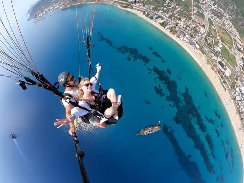 Billet Alanya : Vol en parapente en tandem vers la plage de Cleopatra