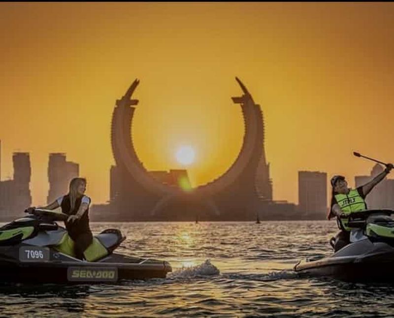 Billet Doha : aventure en jet ski avec rafraîchissements et vue sur la ligne d'horizon