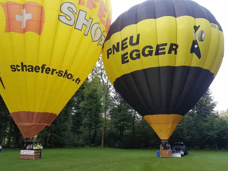 Billet Zurich : Vol privé en montgolfière et champagne