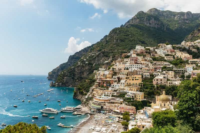 Billet Rome : excursion d'une journée sur la côte amalfitaine et à Positano avec croisière côtière