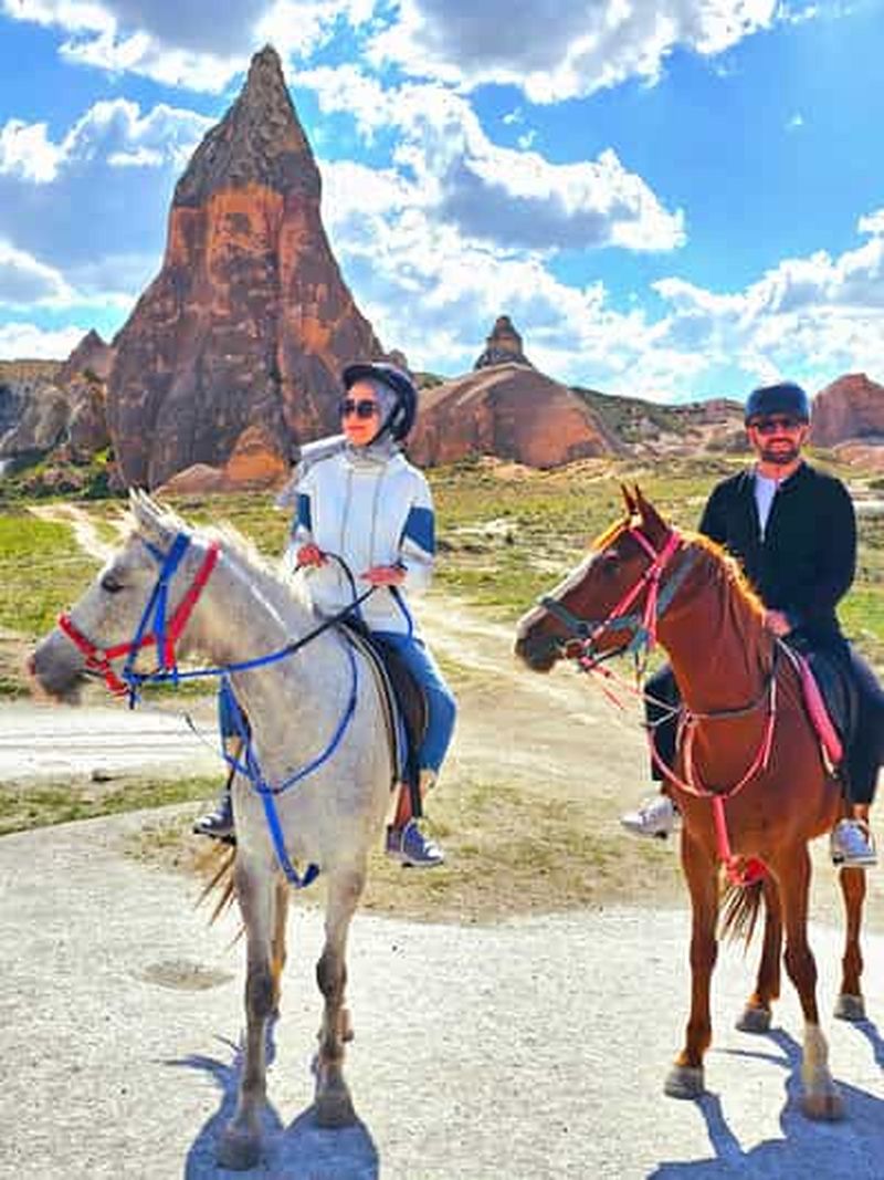 Billet Cappadoce : excursion à cheval à l'aube et au crépuscule avec photographie