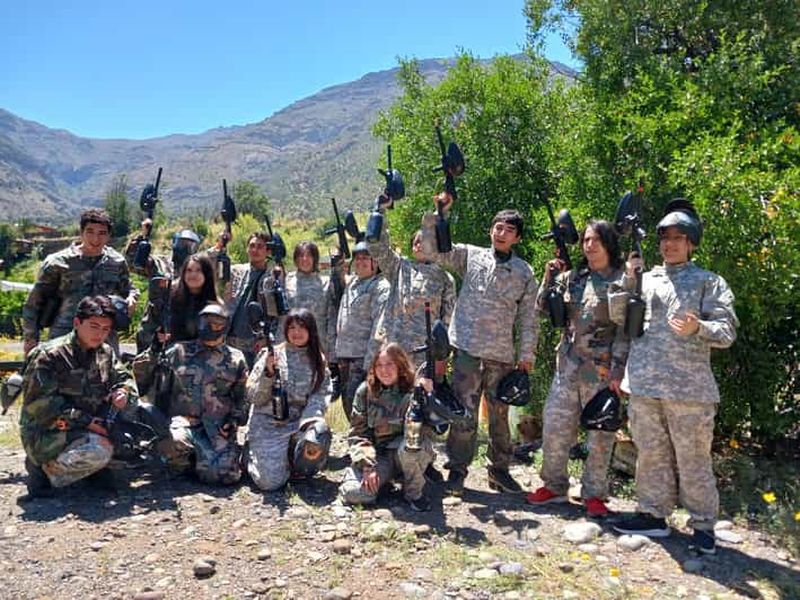 Billet Paintball dans le Cajón del Maipo