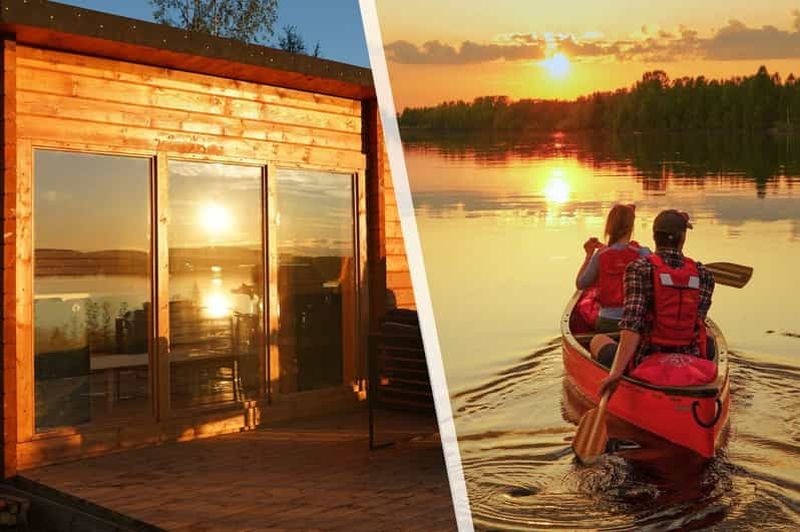 Billet Rovaniemi : excursion relaxante en canoë et expérience panoramique au sauna