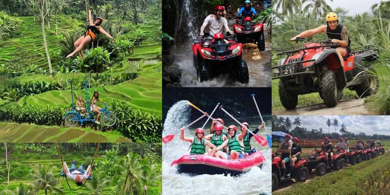 Billet Bali : quad, rafting, tyrolienne et vélo suspendu dans les rizières d'Ubud